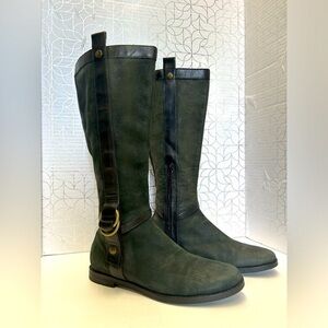 Cole Haan X Nike Liberty Green Nubuck Suede Riding Boots Equestrian Comfy  8